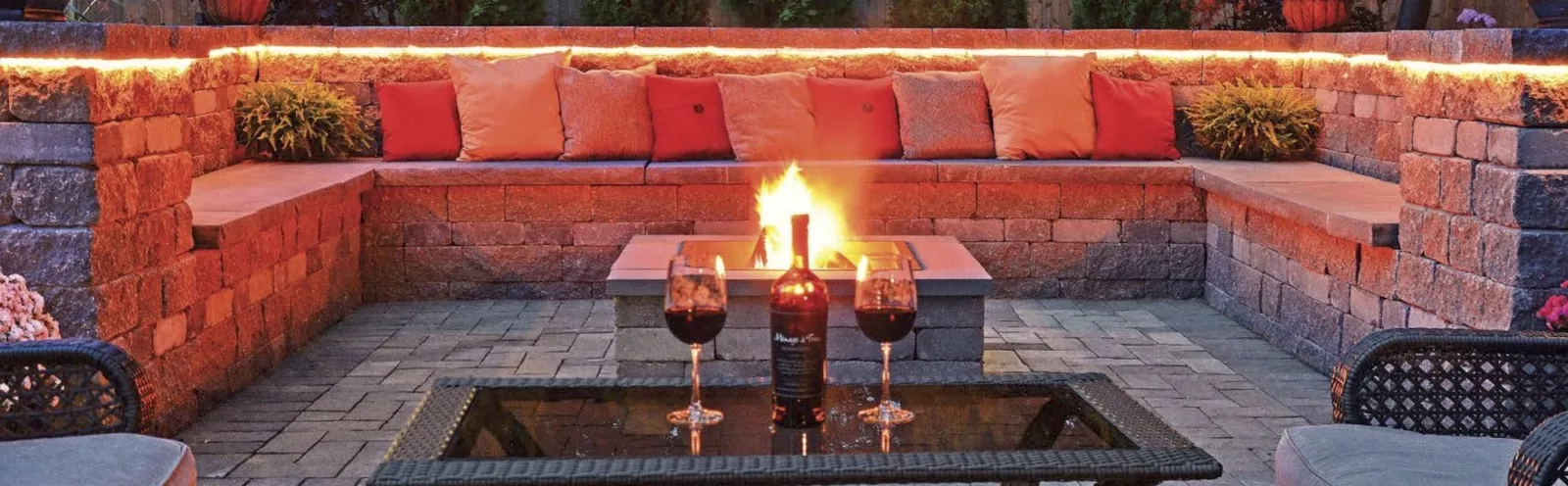 Fire Pit Patio at Evergreen Landscape Supply, Branford CT