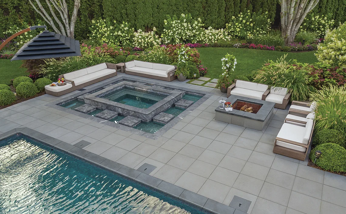 Cambridge 24x24 Smooth slab patio in Branford, CT