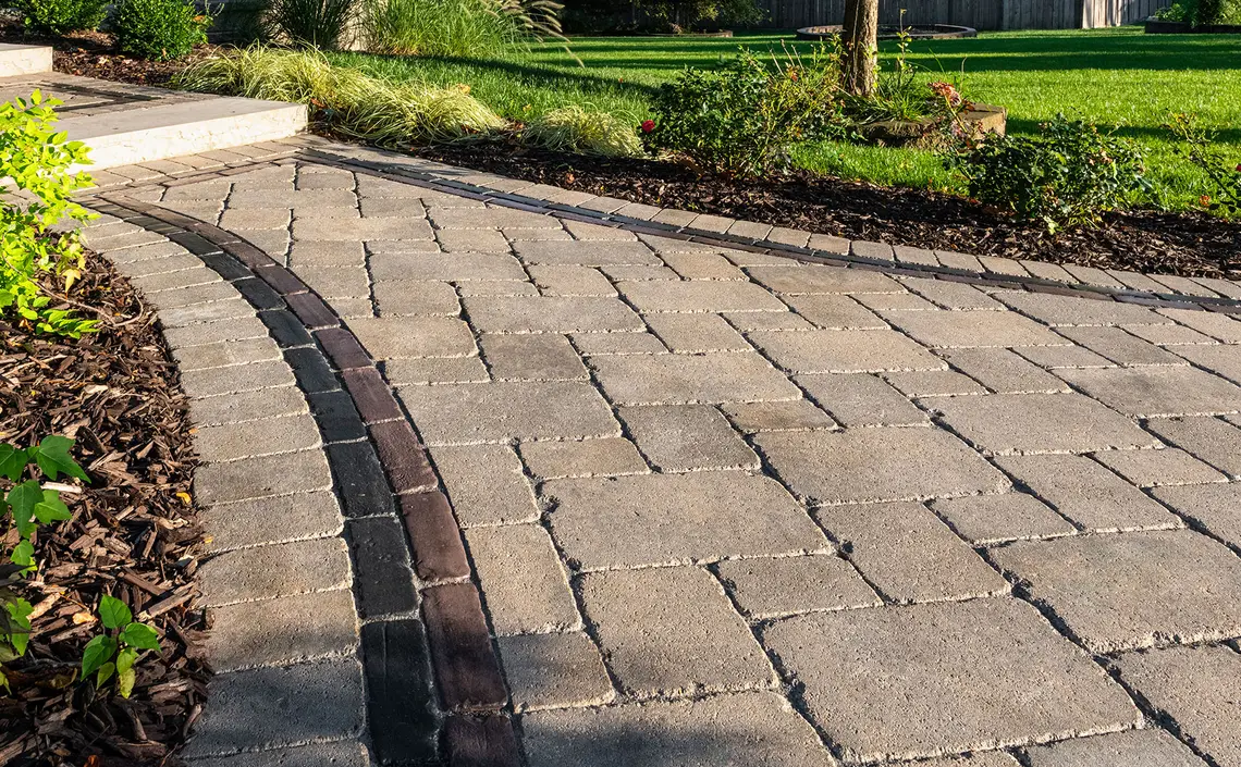 Unilock Brussels Block paver walkway