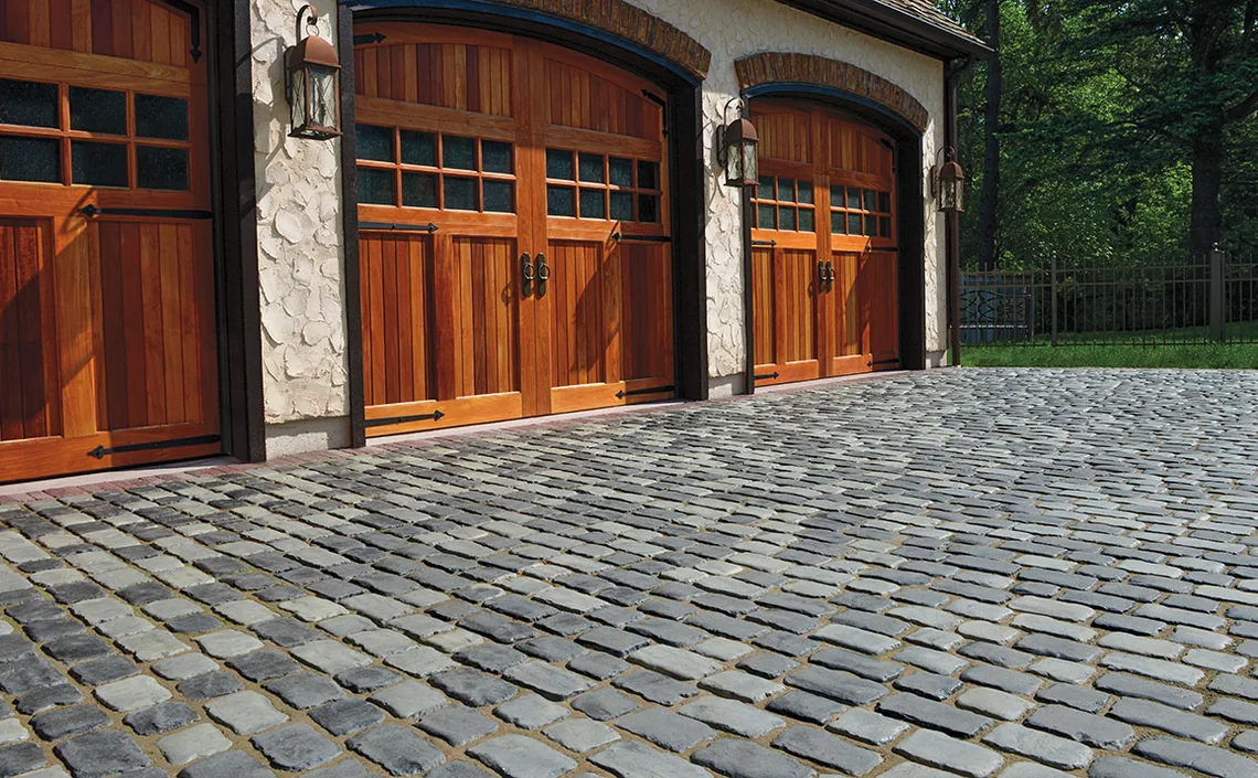 Unilock Courtstone paver driveway