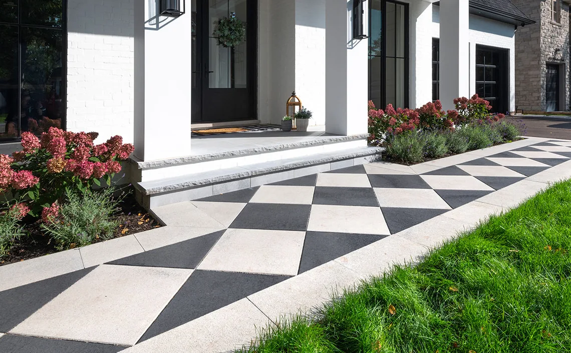 Unilock Umbriano paver entrance